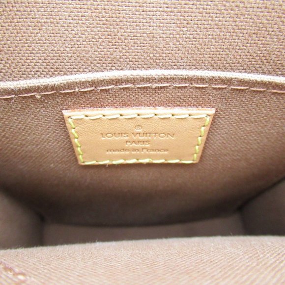 LOUIS VUITTON Petit Sac Plat Shoulder Crossbody Bag Monogram leather Used - Picture 7 of 11